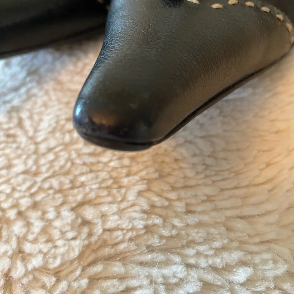 Vintage Prada Pointy Toe Black Heels with Buckle - Picture 8 of 11